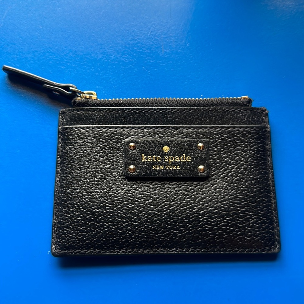 Kate Spade Black Leather Cardholder